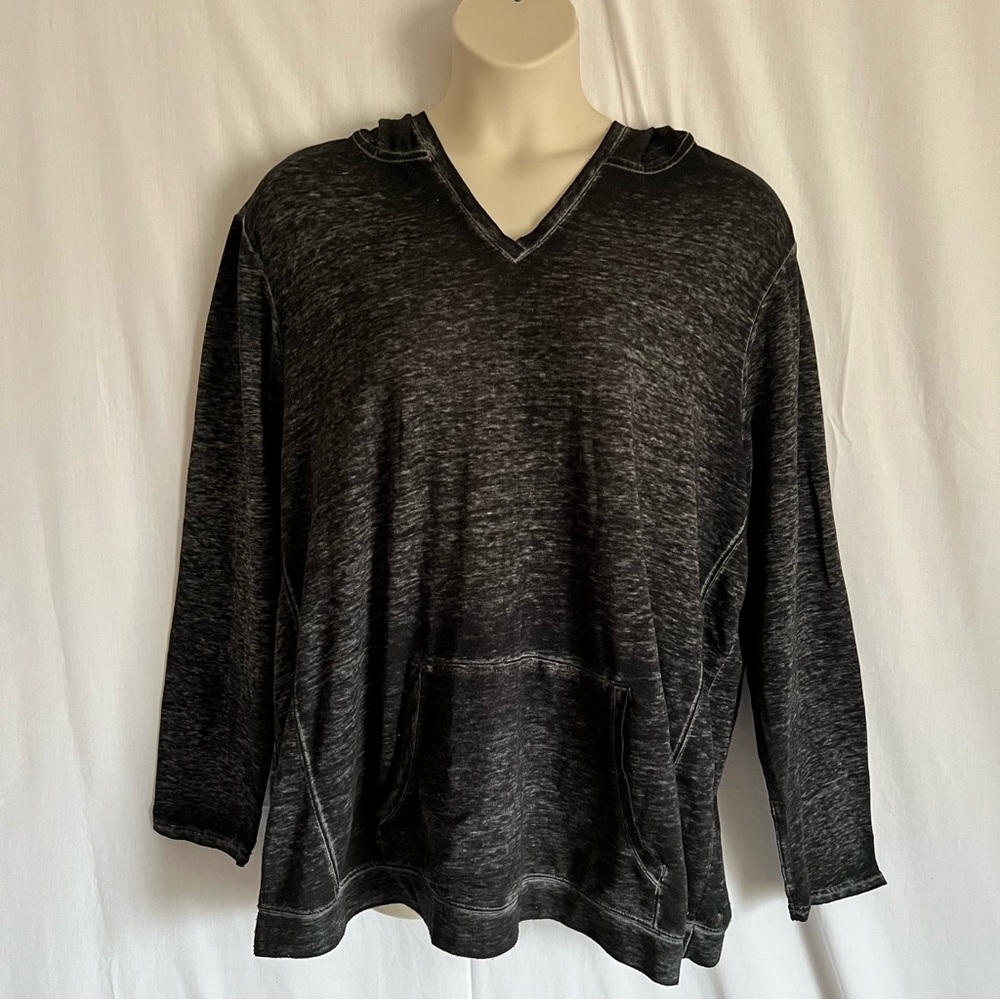 Danskin Now Charcoal Gray Pullover Hoodie